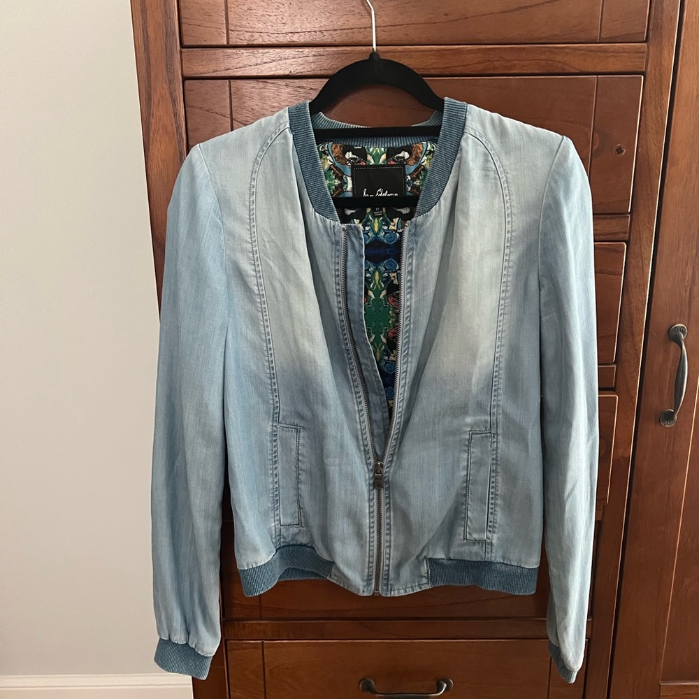 Sam Edelman Chambray Bomber Jacket